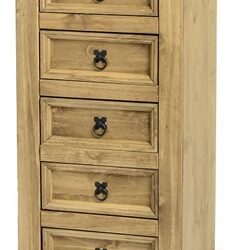 Corona 5 Drawer Narrow Chest