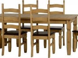 Corona Extending Dining Set (1+6)