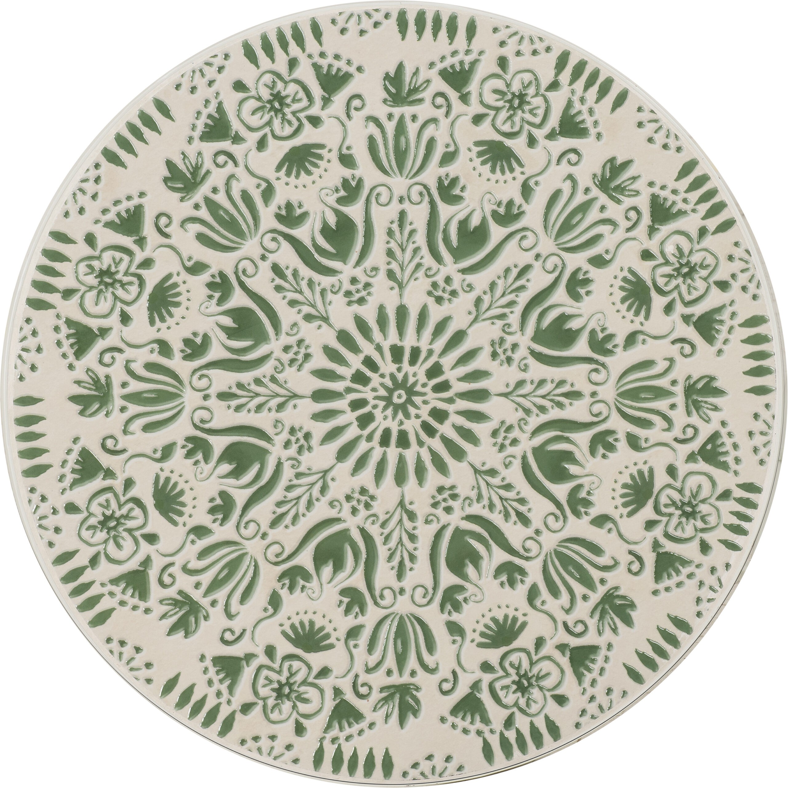 Ferne Patio Dining Set White / Green Leaf - Image 3