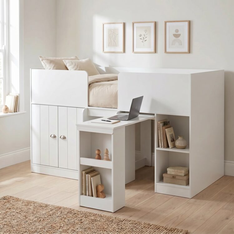 Orlando Study Bunk White