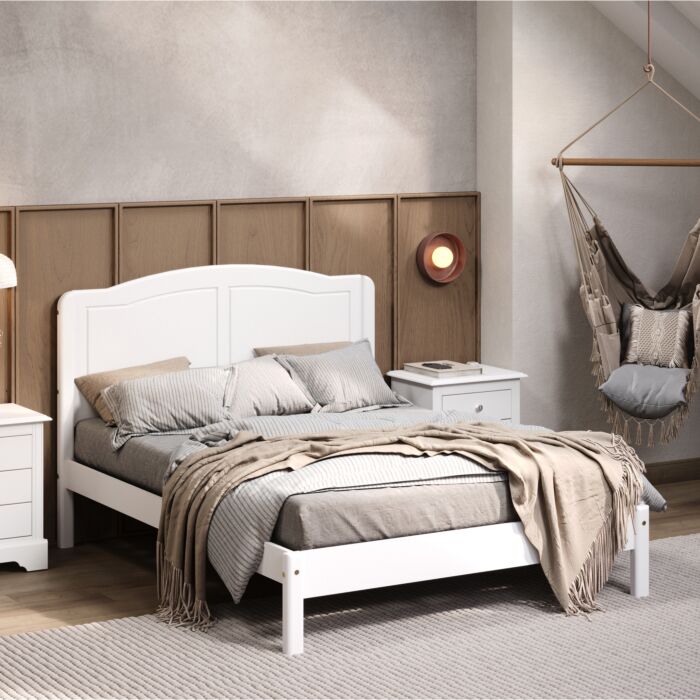 Stratford 4'6" Bed White