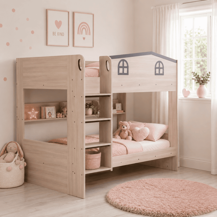Hector Small Double Bunk Bed Complete With Mattresses