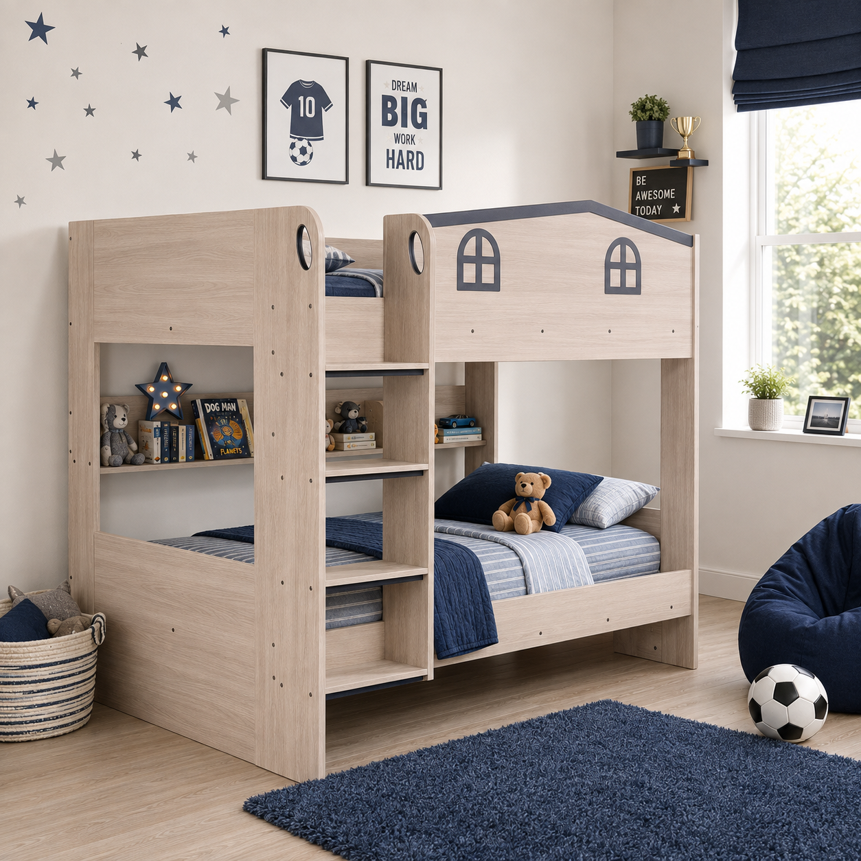 Hector Small Double Bunk Bed Complete With Mattresses - Image 3