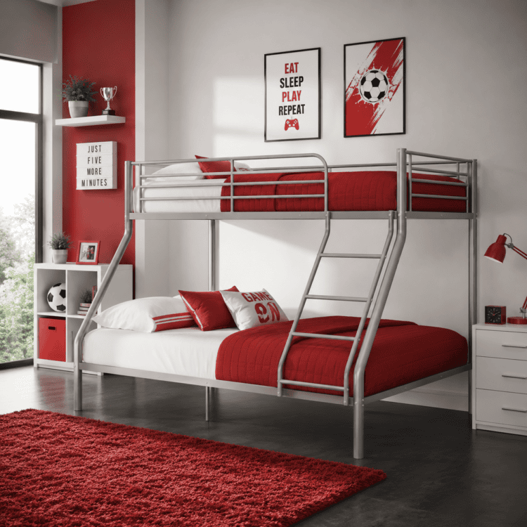 Silver Metal Triple Sleepers