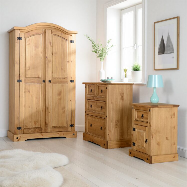 Corona Pine 3 Piece Bedroom Furniture Pack