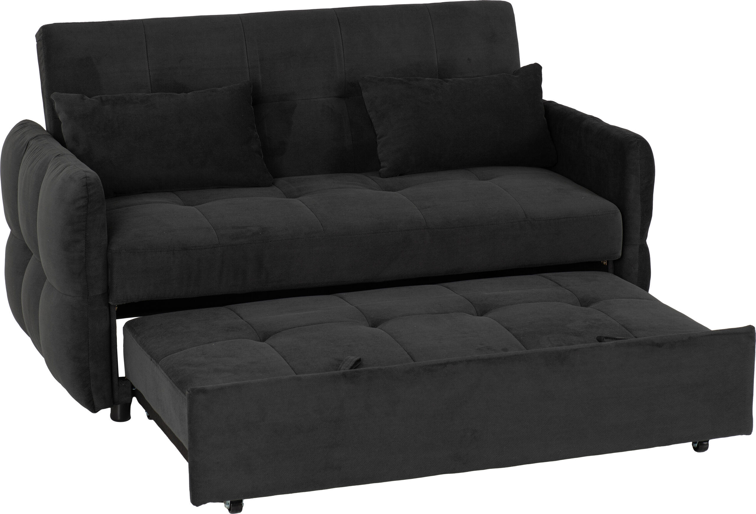 Chelsea Sofa Bed Black Fabric - Image 4