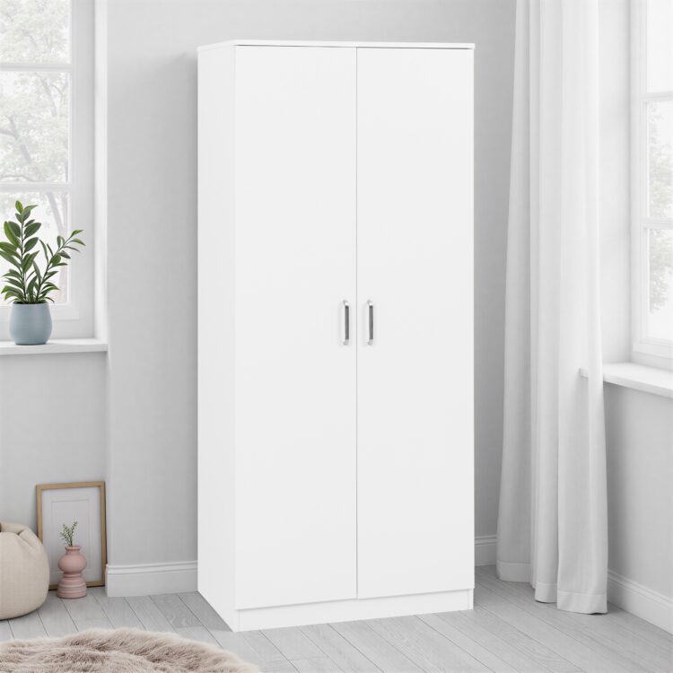 Dakota 2 Door Wardrobe White