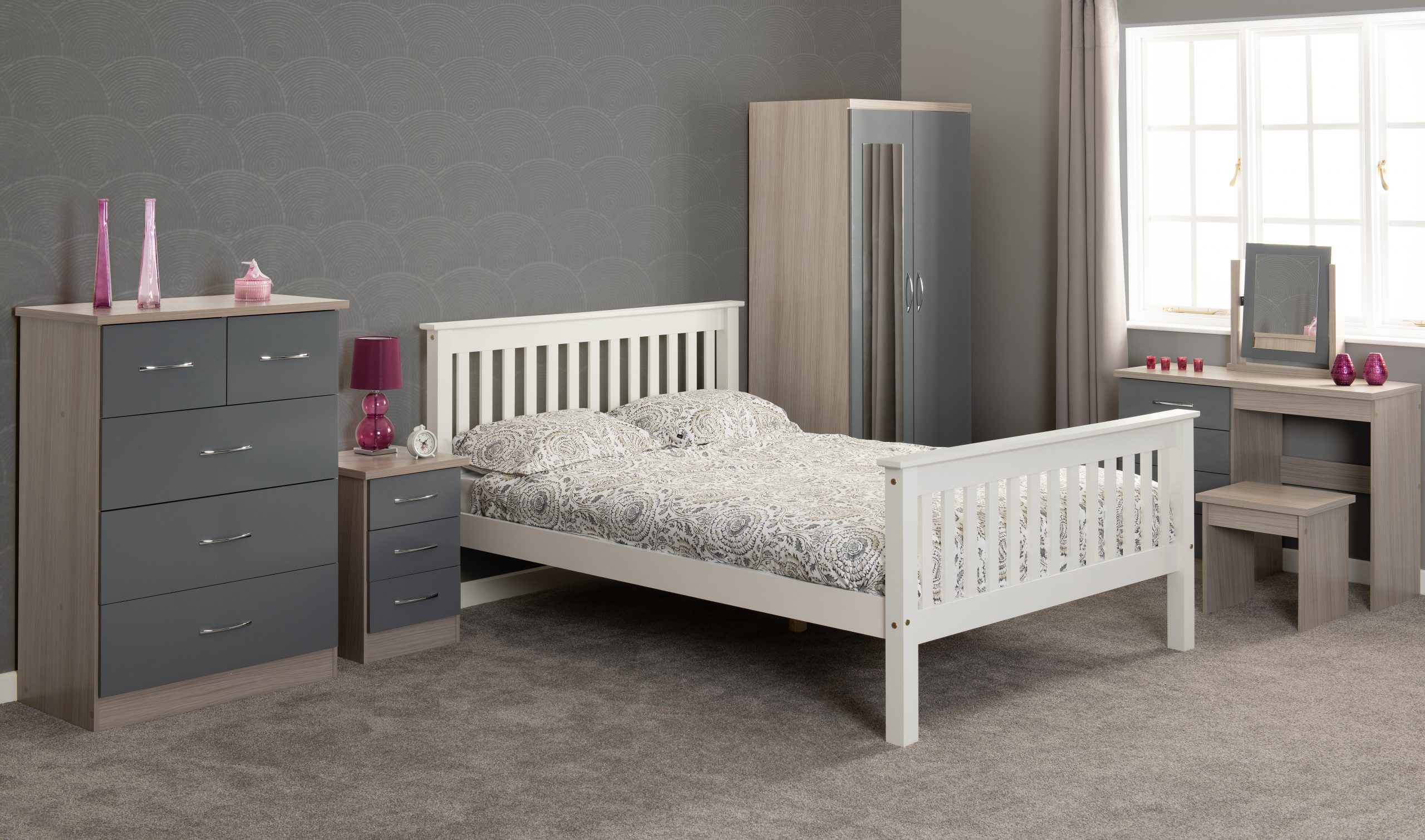 Monaco 4'6 Bed High Foot End