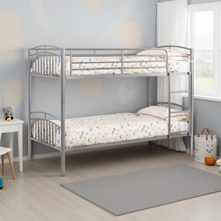 Single Metal Bunk Beds Complete With Mattresses