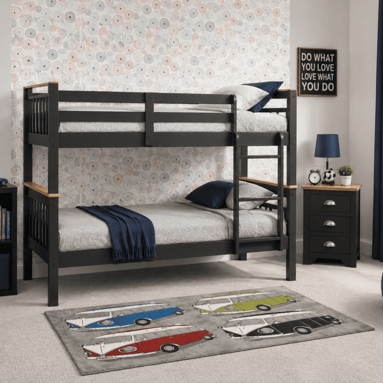 Neptune Charcoal Single Bunks