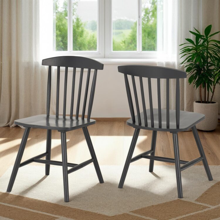 Emery Chair (Box of 2) Dark Grey