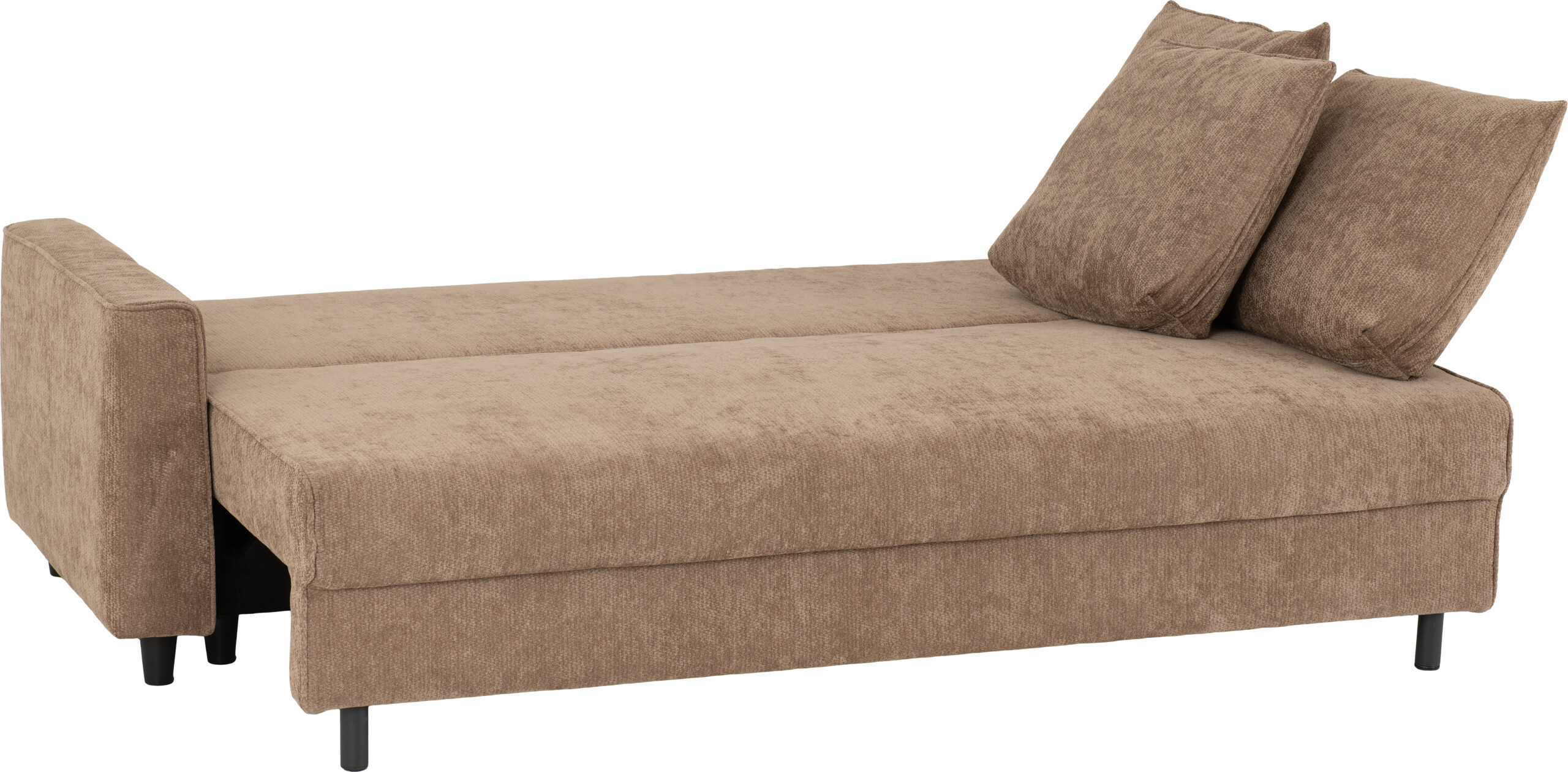 Hudson Sofa Bed Brown Fabric - Image 3