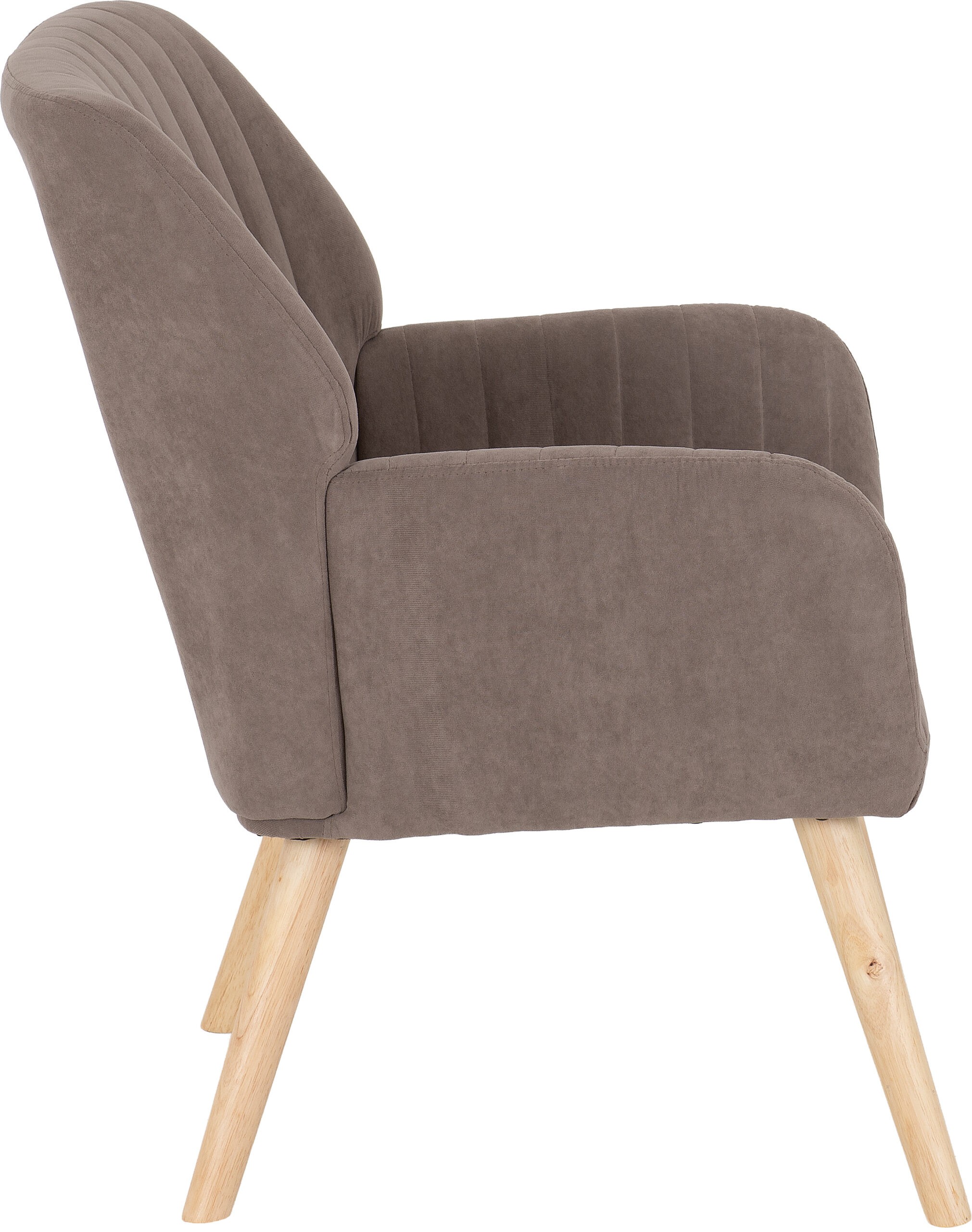 Jordan Occasional Chair Brown Velvet Fabric - Image 2